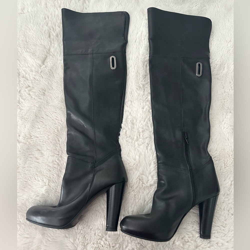 VERA GOMMA Knee high leather boots 38